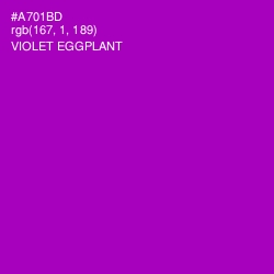 #A701BD - Violet Eggplant Color Image