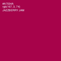 #A7034A - Jazzberry Jam Color Image