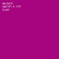 #A7047F - Flirt Color Image