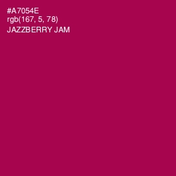#A7054E - Jazzberry Jam Color Image