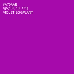 #A70AAB - Violet Eggplant Color Image