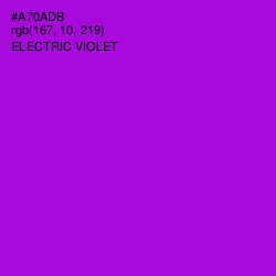 #A70ADB - Electric Violet Color Image