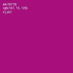#A70F7B - Flirt Color Image