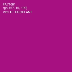 #A71081 - Violet Eggplant Color Image