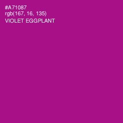 #A71087 - Violet Eggplant Color Image