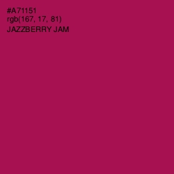 #A71151 - Jazzberry Jam Color Image