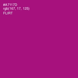 #A7117D - Flirt Color Image