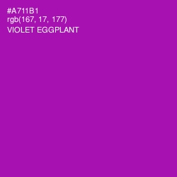 #A711B1 - Violet Eggplant Color Image