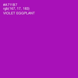 #A711B7 - Violet Eggplant Color Image