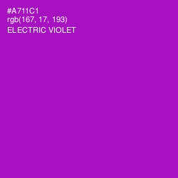 #A711C1 - Electric Violet Color Image