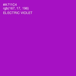 #A711C4 - Electric Violet Color Image