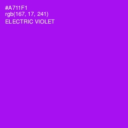 #A711F1 - Electric Violet Color Image