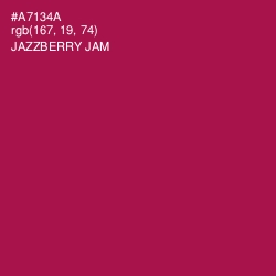 #A7134A - Jazzberry Jam Color Image