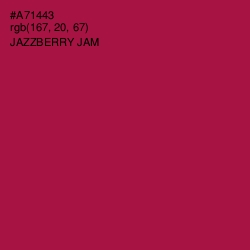 #A71443 - Jazzberry Jam Color Image