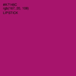 #A7146C - Lipstick Color Image