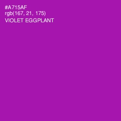 #A715AF - Violet Eggplant Color Image