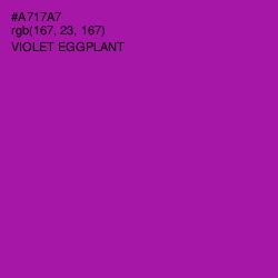 #A717A7 - Violet Eggplant Color Image