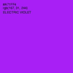 #A71FF4 - Electric Violet Color Image