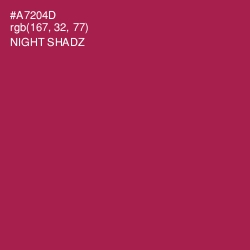 #A7204D - Night Shadz Color Image