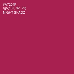 #A7204F - Night Shadz Color Image