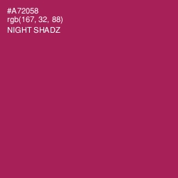 #A72058 - Night Shadz Color Image