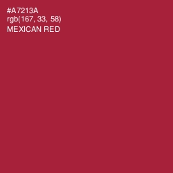 #A7213A - Mexican Red Color Image