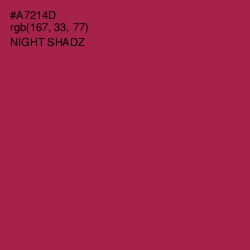 #A7214D - Night Shadz Color Image