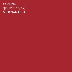 #A7252F - Mexican Red Color Image