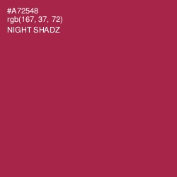 #A72548 - Night Shadz Color Image