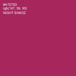 #A7275D - Night Shadz Color Image