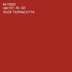 #A72820 - Roof Terracotta Color Image