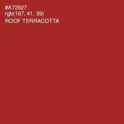 #A72927 - Roof Terracotta Color Image