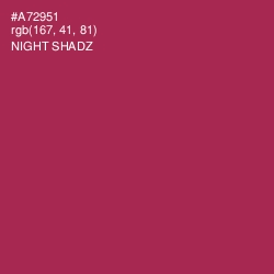 #A72951 - Night Shadz Color Image