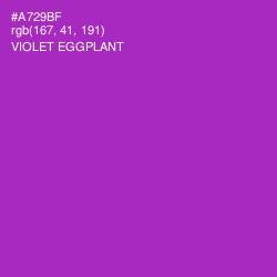 #A729BF - Violet Eggplant Color Image