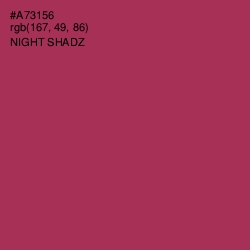 #A73156 - Night Shadz Color Image