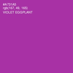 #A731A5 - Violet Eggplant Color Image