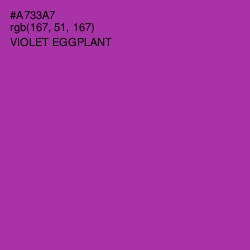 #A733A7 - Violet Eggplant Color Image