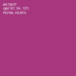 #A7367F - Royal Heath Color Image