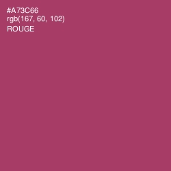 #A73C66 - Rouge Color Image