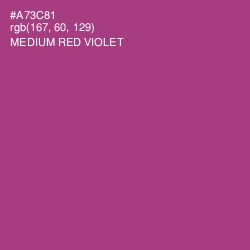 #A73C81 - Medium Red Violet Color Image