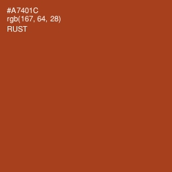 #A7401C - Rust Color Image