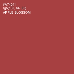 #A74041 - Apple Blossom Color Image