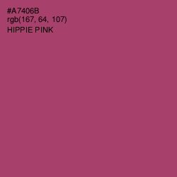 #A7406B - Hippie Pink Color Image