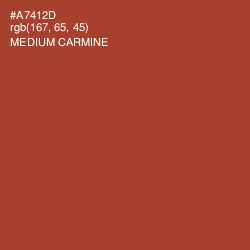 #A7412D - Medium Carmine Color Image