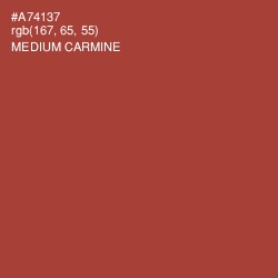 #A74137 - Medium Carmine Color Image