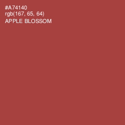 #A74140 - Apple Blossom Color Image