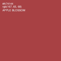 #A74144 - Apple Blossom Color Image