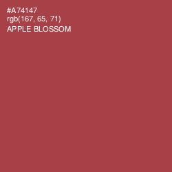 #A74147 - Apple Blossom Color Image