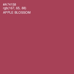 #A74158 - Apple Blossom Color Image