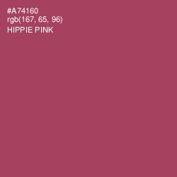 #A74160 - Hippie Pink Color Image